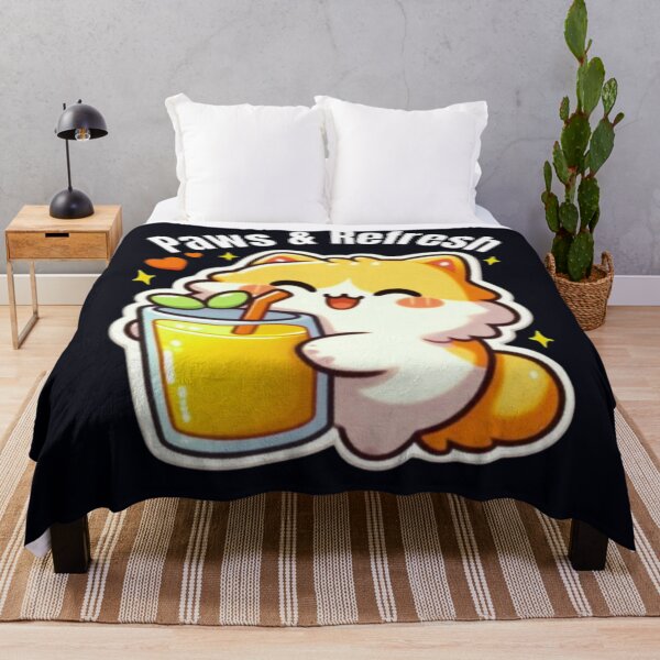 Item preview, Paws and Refresh Cute Cat Juice Design designed and sold by HopeAndHustle.