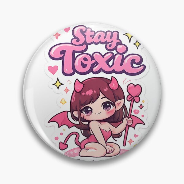 Item preview, Stay Toxic Sticker | Funny Sarcastic Quote | Savage Attitude Aesthetic designed and sold by Jyotisima8929.