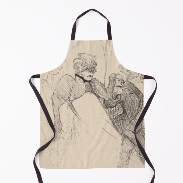 Item preview, Rejane and Galipaux in Madame Sans-Gene by Toulouse-Lautrec Vintage Theatrical Sketch Art designed and sold by artofuniverse.