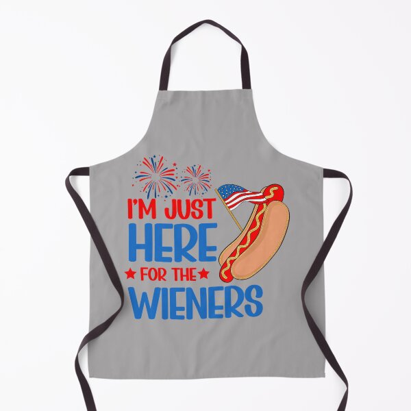 Item preview, I'm Just Here for The Hot Dog Wieners Funny 4th of July_2 designed and sold by KathieFaugh.