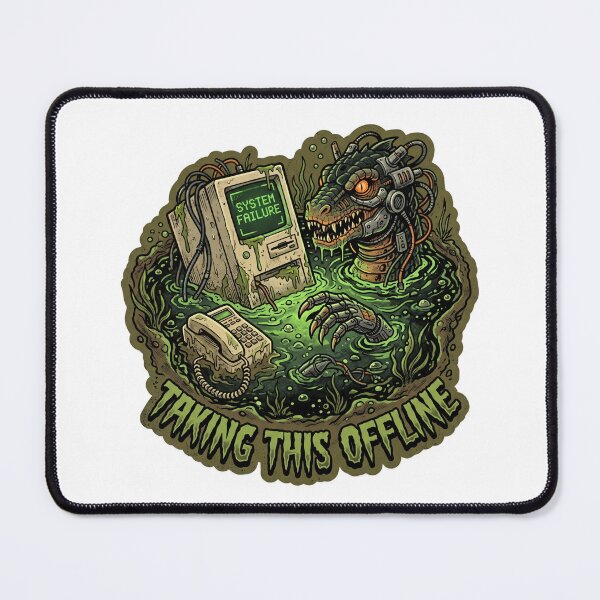 Item preview, Taking This Offline | Corporate Brainrot Horror designed and sold by SignalStatic.