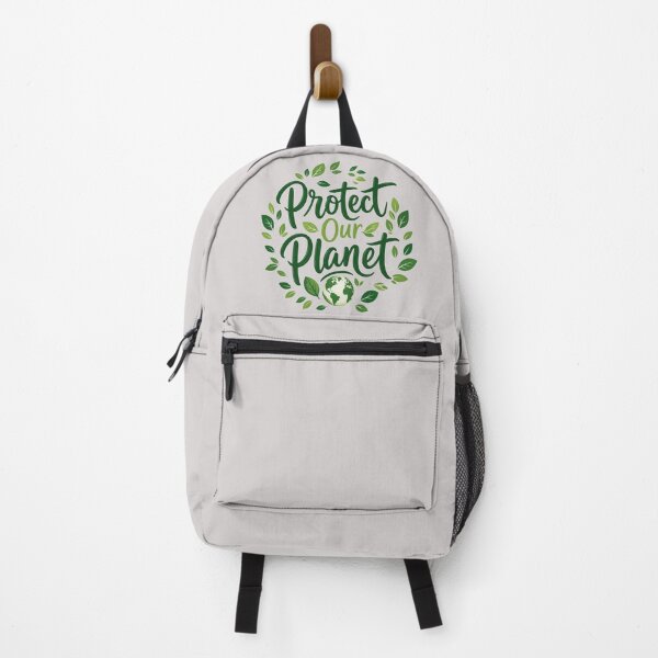 Item preview, "Protect Our Planet" Typographic Poster with a Plant Motif designed and sold by DarVibe Designs.