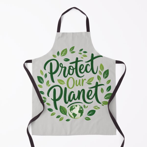 Item preview, "Protect Our Planet" Typographic Poster with a Plant Motif designed and sold by DarVibe Designs.