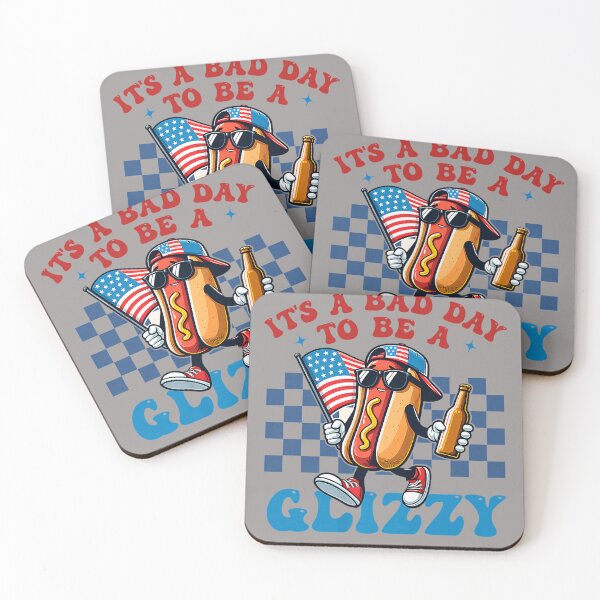 Item preview, Its A Bad Day to Be A Glizzy Grill Hot Dog 4th of July Men designed and sold by KathieFaugh.