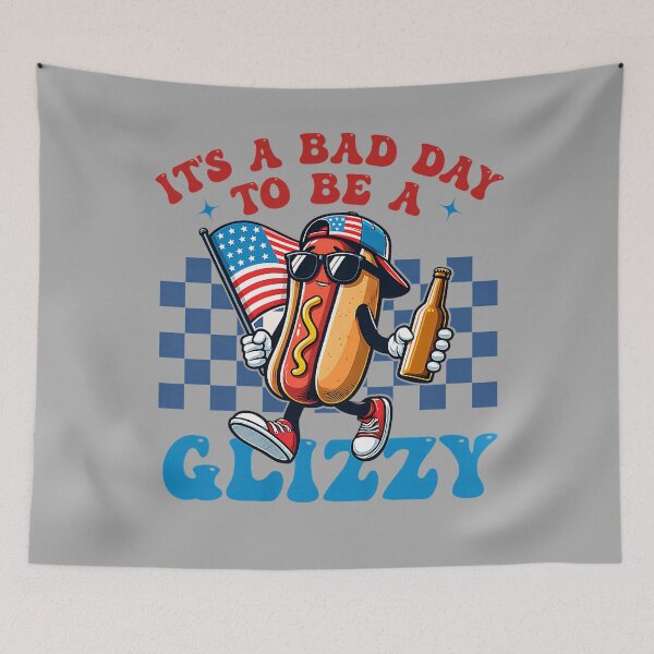 Item preview, Its A Bad Day to Be A Glizzy Grill Hot Dog 4th of July Men designed and sold by KathieFaugh.