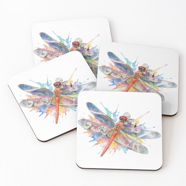 Item preview, Red Dragonfly in Watercolor designed and sold by tomorrowsart.