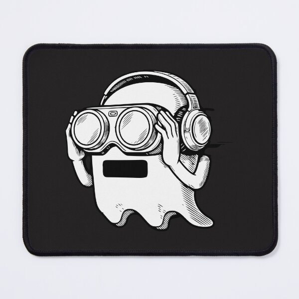 Item preview, Retro Vintage Ghost VR Headset Cyberpunk Spooky Art designed and sold by Cipher & Soul.