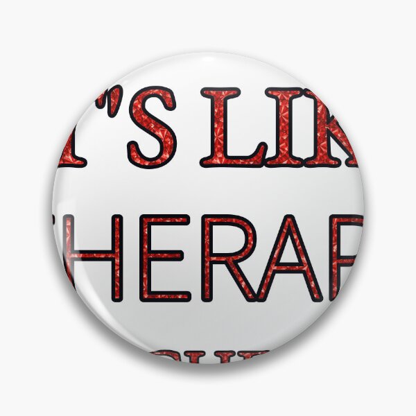 Item preview, Stamps It'S Like Therapy But Cheaper And Better Red Rhinestone designed and sold by TheIconSmith.