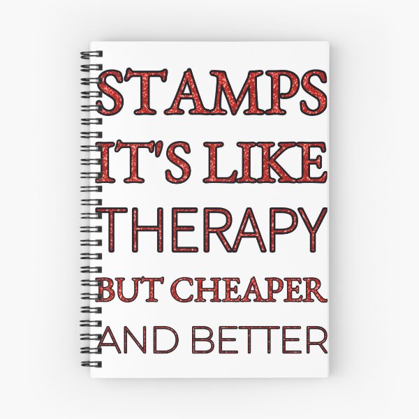Item preview, Stamps It'S Like Therapy But Cheaper And Better Red Rhinestone designed and sold by TheIconSmith.