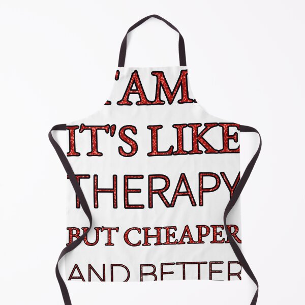 Item preview, Stamps It'S Like Therapy But Cheaper And Better Red Rhinestone designed and sold by TheIconSmith.