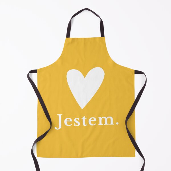 Item preview, Jestem Polish Affirmation Quote with White Heart designed and sold by LekkieStudioArt.