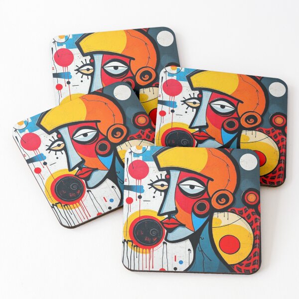 Item preview, Cubist Portrait on a Graffiti Wall designed and sold by RAISC.