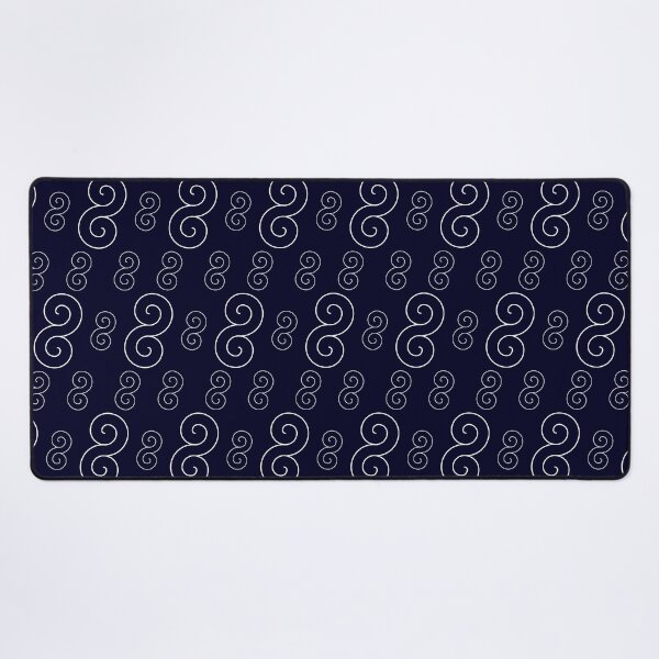 Item preview, Blue White Fibonacci Spiral Seamless Pattern designed and sold by Mystic Threads Design.