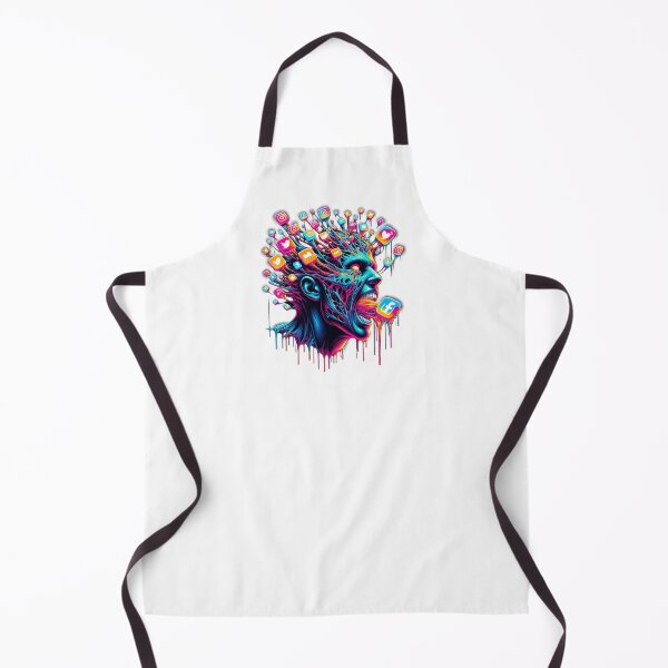 Item preview, Digital Overload – Psychedelic Social Media Addiction Art designed and sold by design-rebell.