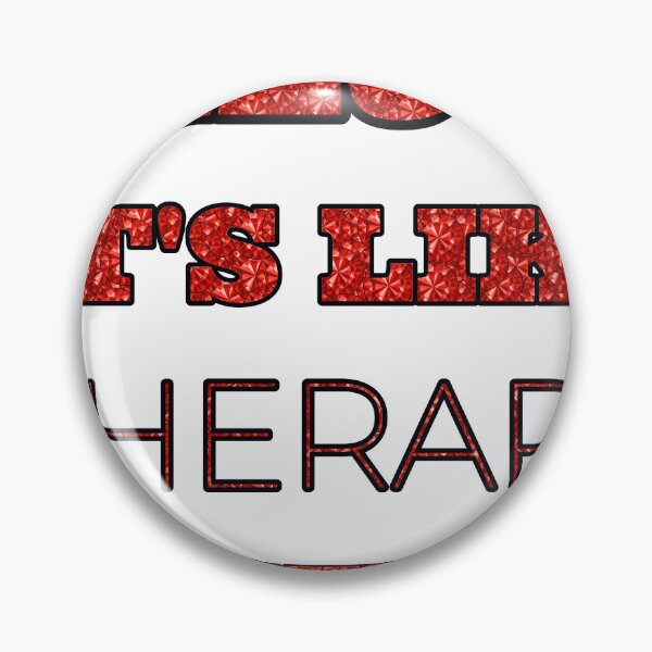 Item preview, Art It'S Like Therapy But Cheaper And Better Red Rhinestone designed and sold by TheIconSmith.