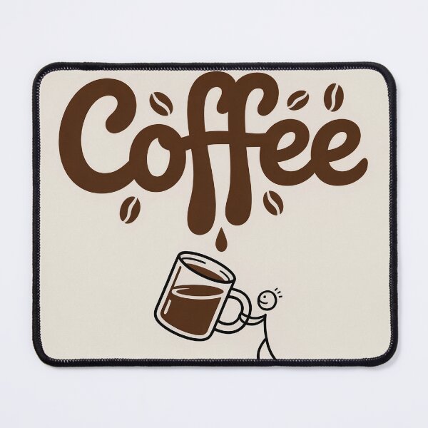 Item preview, Coffee, minimalist funny text art designed and sold by GiriaGallery.