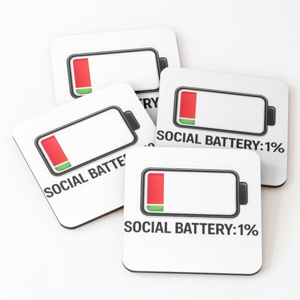 Item preview, Social Battery Low Energy Sticker designed and sold by bhaveshsticker.