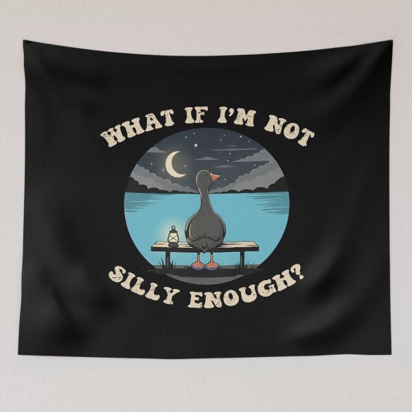 Item preview, What if im not Silly Enough Goose Funny Saying for Men Women designed and sold by RigyIllustrates.