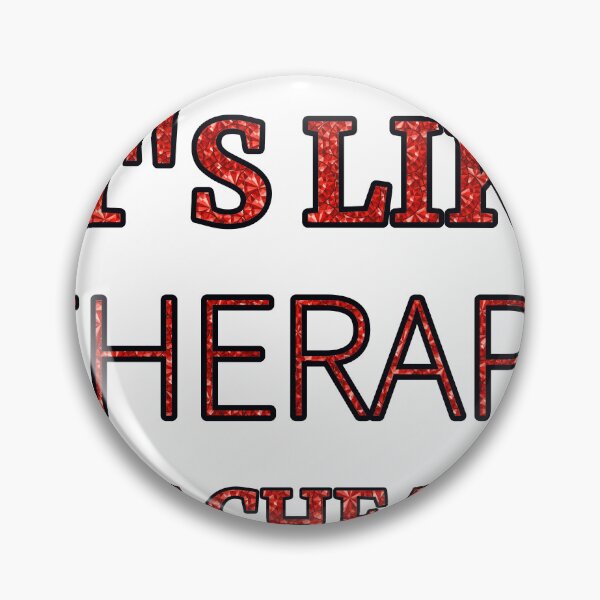Item preview, Matches It'S Like Therapy But Cheaper And Better Red Rhinestone designed and sold by TheIconSmith.