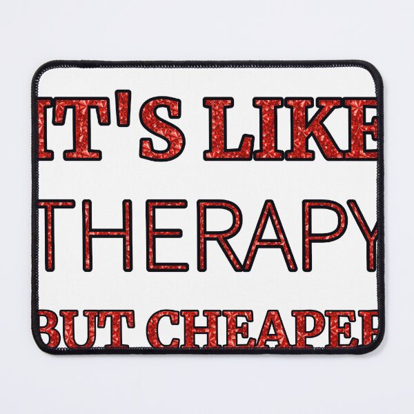 Item preview, Matches It'S Like Therapy But Cheaper And Better Red Rhinestone designed and sold by TheIconSmith.