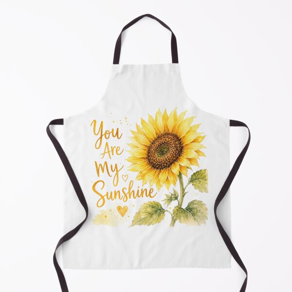 Item preview, You Are My Sunshine Sunflower Watercolor Love Quote Print designed and sold by ebocraft.