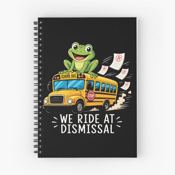 Item preview, We Ride At Dismissal | Funny School Bus Frog Teacher Design designed and sold by ArcaneArtistry.