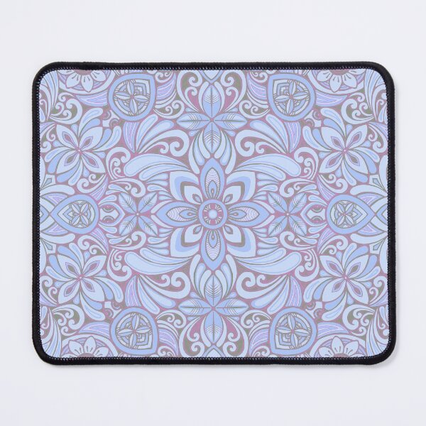Item preview, Modern vintage turtle floral - soft blues designed and sold by AprilAppleArt.