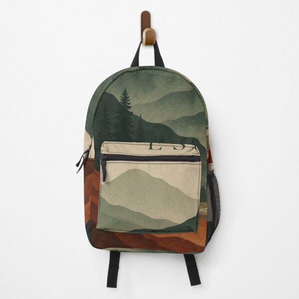 Item preview, Escape Abstract Mountain Poster | Minimal Forest Wall Art | Cinematic Nature Print designed and sold by Watchyyy.