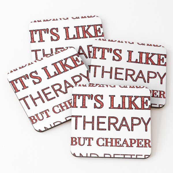 Item preview, Trading Cards It'S Like Therapy But Cheaper And Better Red Rhinestone designed and sold by TheIconSmith.