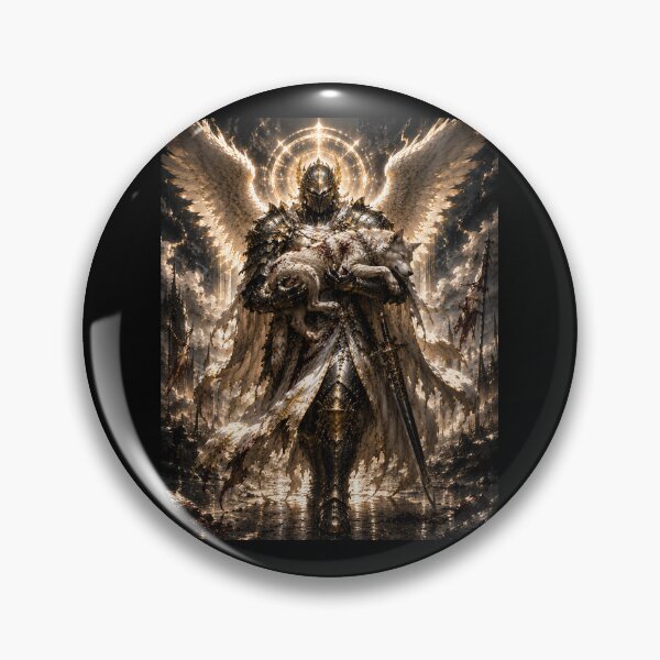 Item preview, Angelic knight protecting the wolf designed and sold by Varuun29.