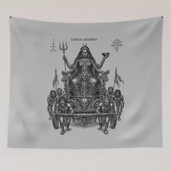 Item preview, Ganga Gramma's Chariot Arrival designed and sold by taiche.