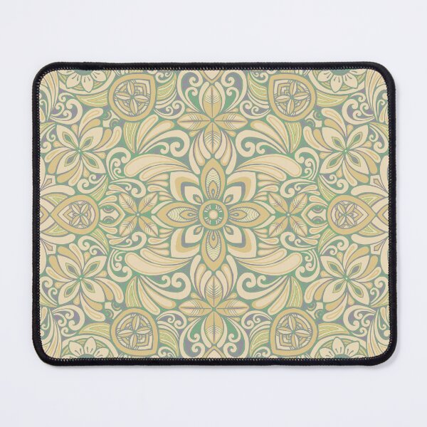 Item preview, Modern vintage turtle floral - soft gold designed and sold by AprilAppleArt.