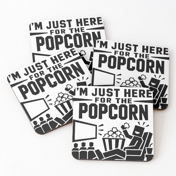 Item preview, I'm Just Here for the Popcorn – Funny Movie Lover Design designed and sold by quibrak.
