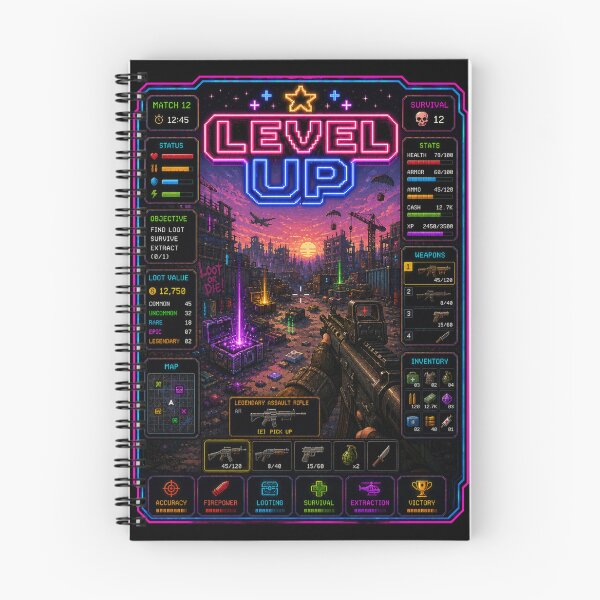 Item preview, Level Up Extraction Raid | Retro FPS Loot Shooter Gamer Design designed and sold by LevelUp!.