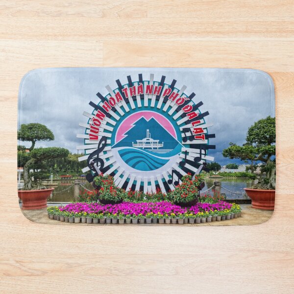 Item preview, Da Lat City Flower Garden - Vibrant Bloom Mosaic | Vietnam Botanical Travel Art designed and sold by Ross.A.Campbell.