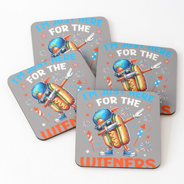 Item preview, I'm Just Here for The Hot Dog Wieners Funny 4th of July designed and sold by KathieFaugh.