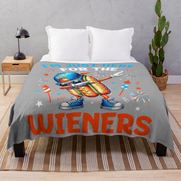 Item preview, I'm Just Here for The Hot Dog Wieners Funny 4th of July designed and sold by KathieFaugh.