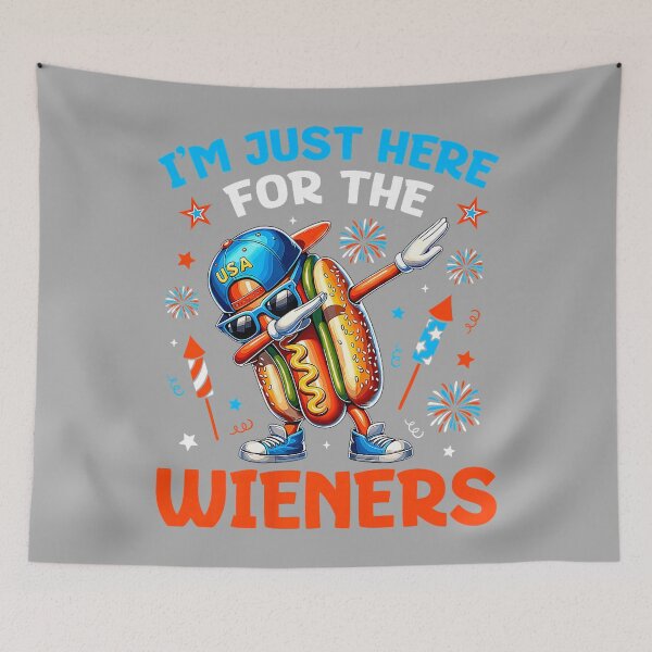 Item preview, I'm Just Here for The Hot Dog Wieners Funny 4th of July designed and sold by KathieFaugh.