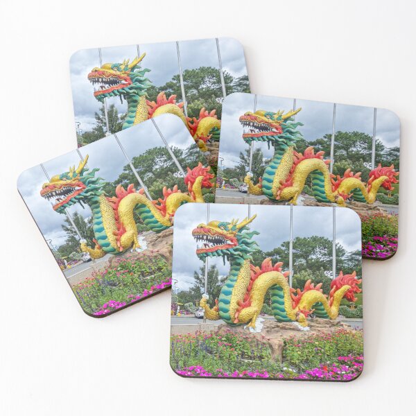 Item preview, Da Lat City Flower Garden - Vibrant Bloom Mosaic | Vietnam Botanical Travel Art designed and sold by Ross.A.Campbell.