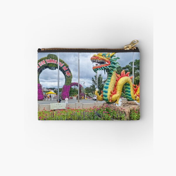 Item preview, Da Lat City Flower Garden - Vibrant Bloom Mosaic | Vietnam Botanical Travel Art designed and sold by Ross.A.Campbell.