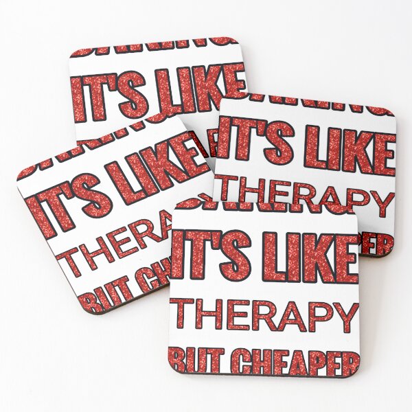Item preview, Baking It'S Like Therapy But Cheaper And Better Red Rhinestone designed and sold by TheIconSmith.