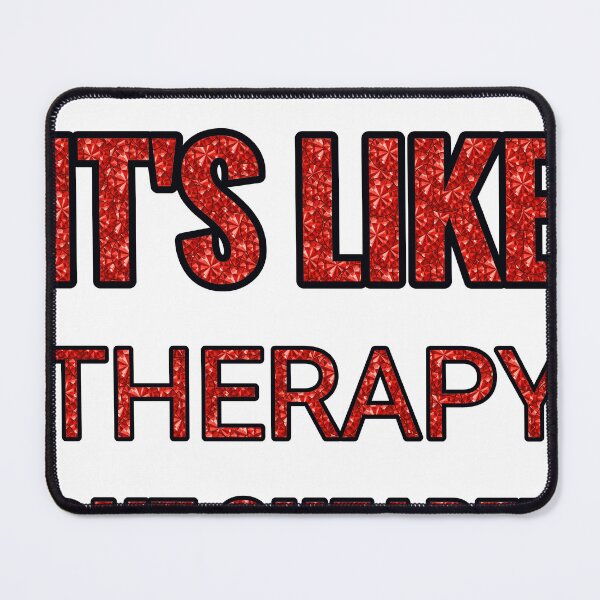Item preview, Baking It'S Like Therapy But Cheaper And Better Red Rhinestone designed and sold by TheIconSmith.
