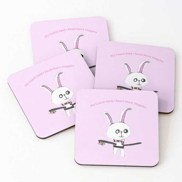 Item preview, Funny Fitness Bunny More Veggies Kids Art designed and sold by nimbfeja.