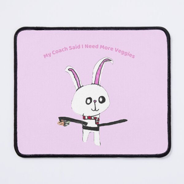 Item preview, Funny Fitness Bunny More Veggies Kids Art designed and sold by nimbfeja.