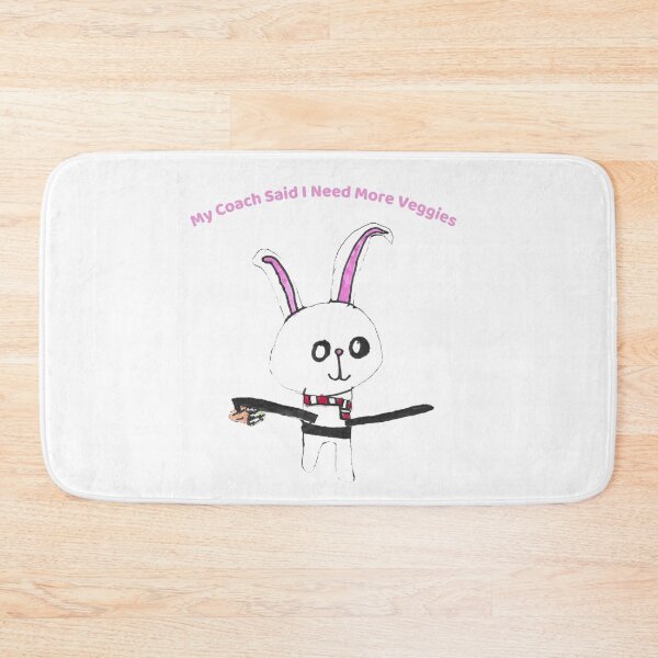 Item preview, Funny Fitness Bunny More Veggies Kids Art designed and sold by nimbfeja.
