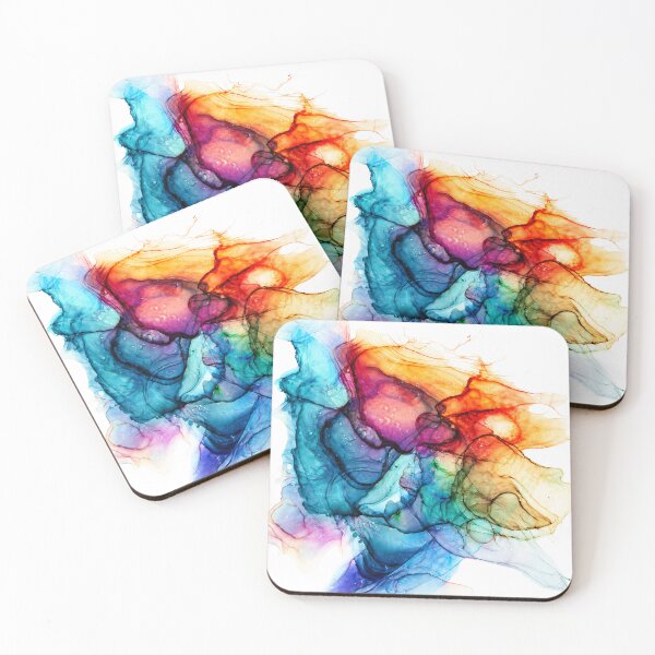 Item preview, Electric Bloom Original Ink Art designed and sold by PourtionOfArt.