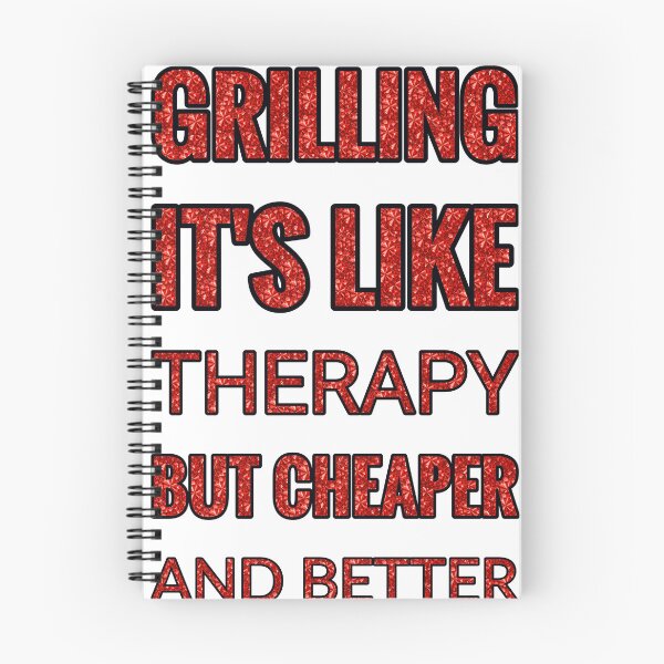 Item preview, Grilling It'S Like Therapy But Cheaper And Better Red Rhinestone designed and sold by TheIconSmith.