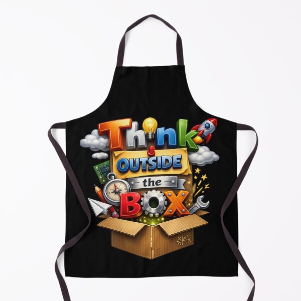 Item preview, Think Outside the Box Creative Problem Solving Innovation Typography designed and sold by Bamimu Merch.