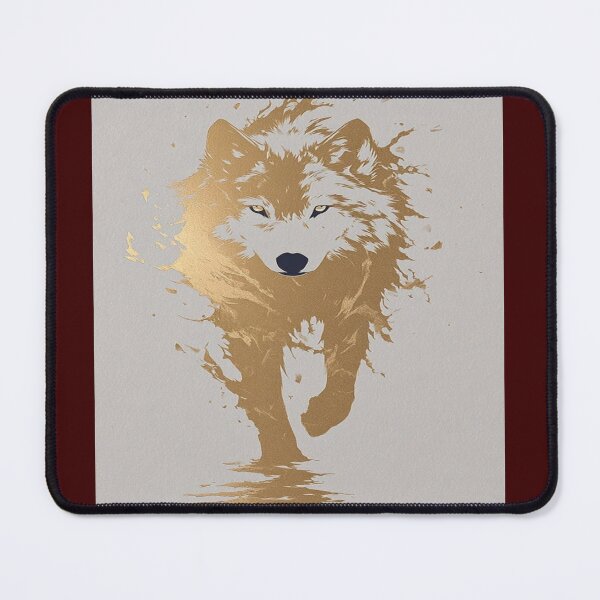Item preview, Wild Wolf Golden Silhouette Artwork  designed and sold by NivyasArtistry.