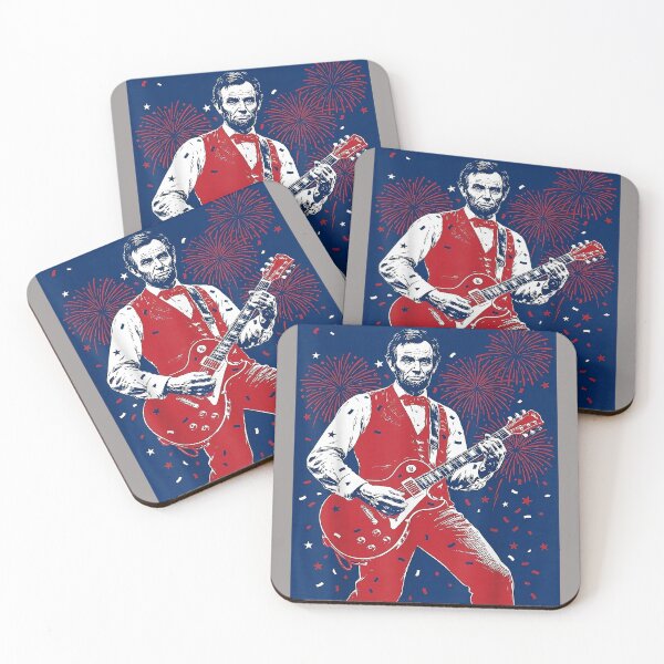 Item preview, Lincoln Playing Guitar Vintage Abraham Lincoln 4th of July designed and sold by KathieFaugh.